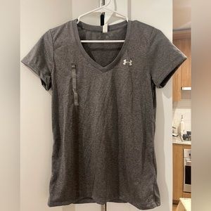 Grey adidas dry fit top